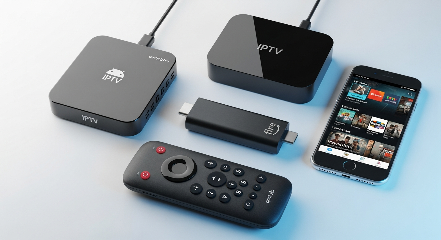 Samling av IPTV-streamingenheter och appar